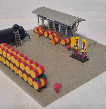 Kibri Tanklager Shell fertig gebaut Modelleisenbahn H0 Industrie