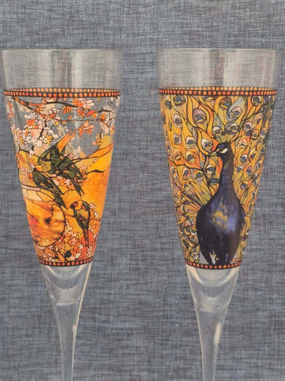 Goebel - Artis Orbis - Louis Comfort Tiffany - 2 Sektkelche - 27,5 cm -