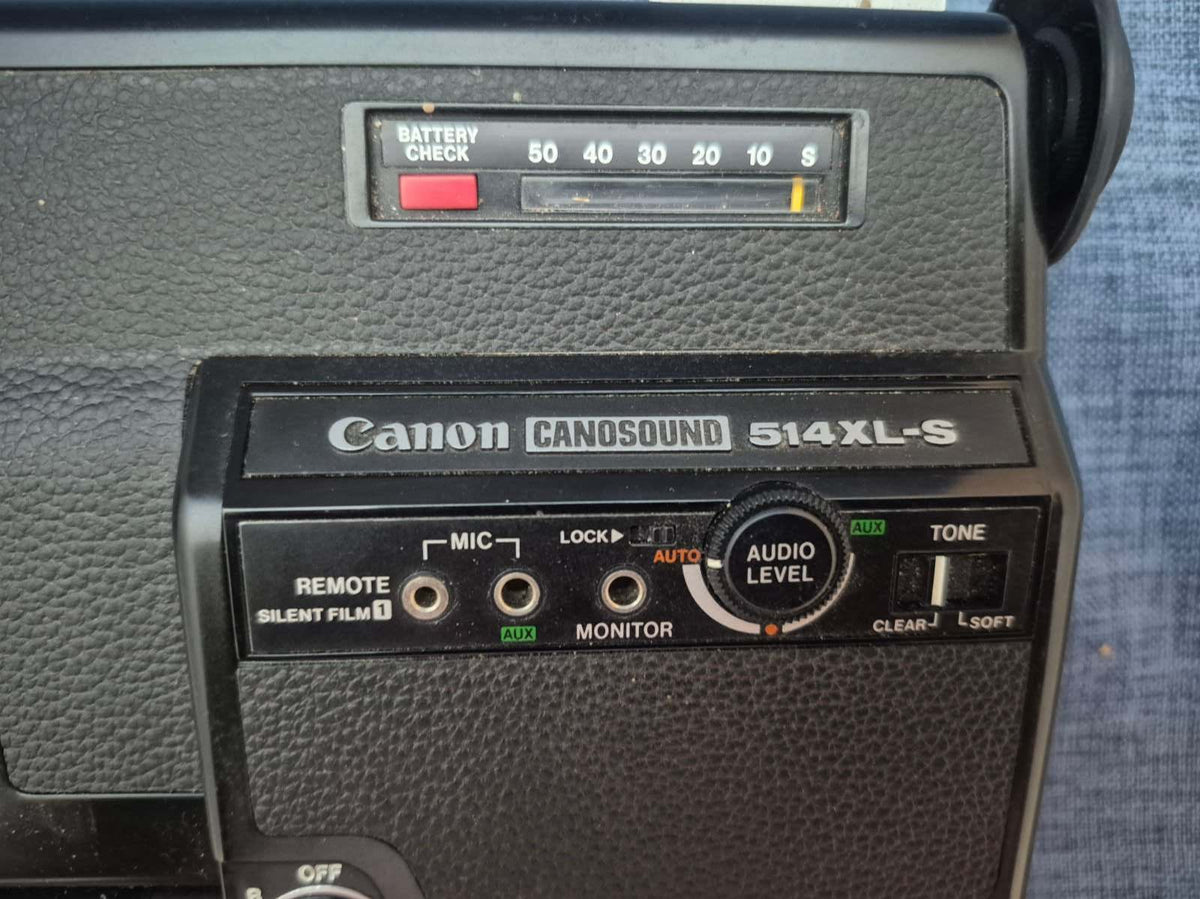 Canon Canosound 514XL-S Super 8 Filmkamera  Lens C-8 9-45mm 1:1.4 Macro Bastler