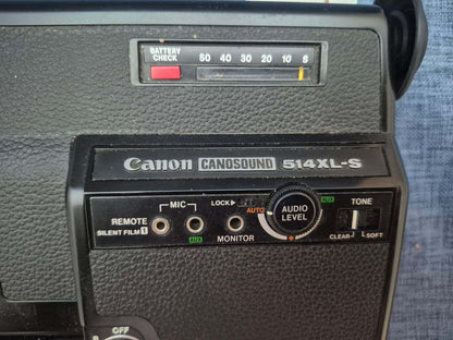 Canon Canosound 514XL-S Super 8 Filmkamera  Lens C-8 9-45mm 1:1.4 Macro Bastler