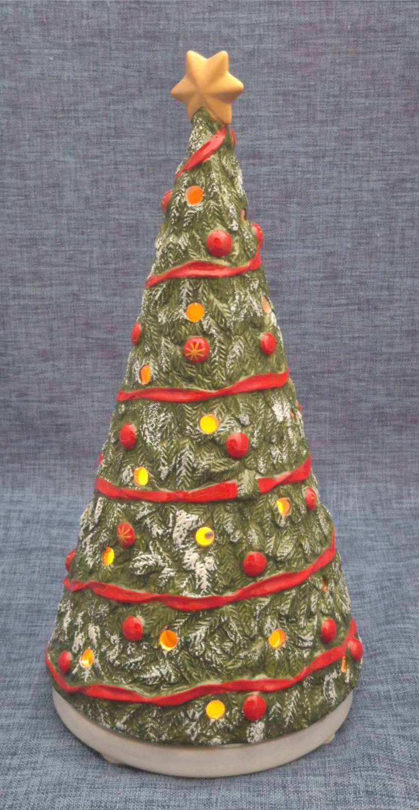 Villeroy & Boch Keramik Weihnachtsbaum Teelichthalter Windlicht Advent Deko