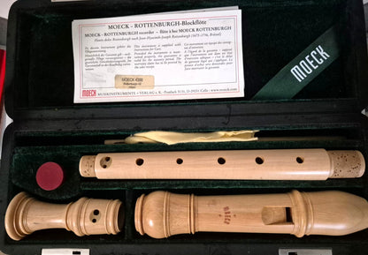 Moeck Rottenburgh 4300 Altblockflöte Ahorn Barock mit Koffer & Zubehör