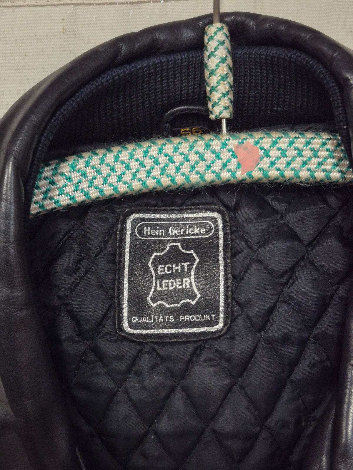 Hein Gericke - Lederjacke - Bikerjacke - Echt Leder - schwarz - Gr. 56
