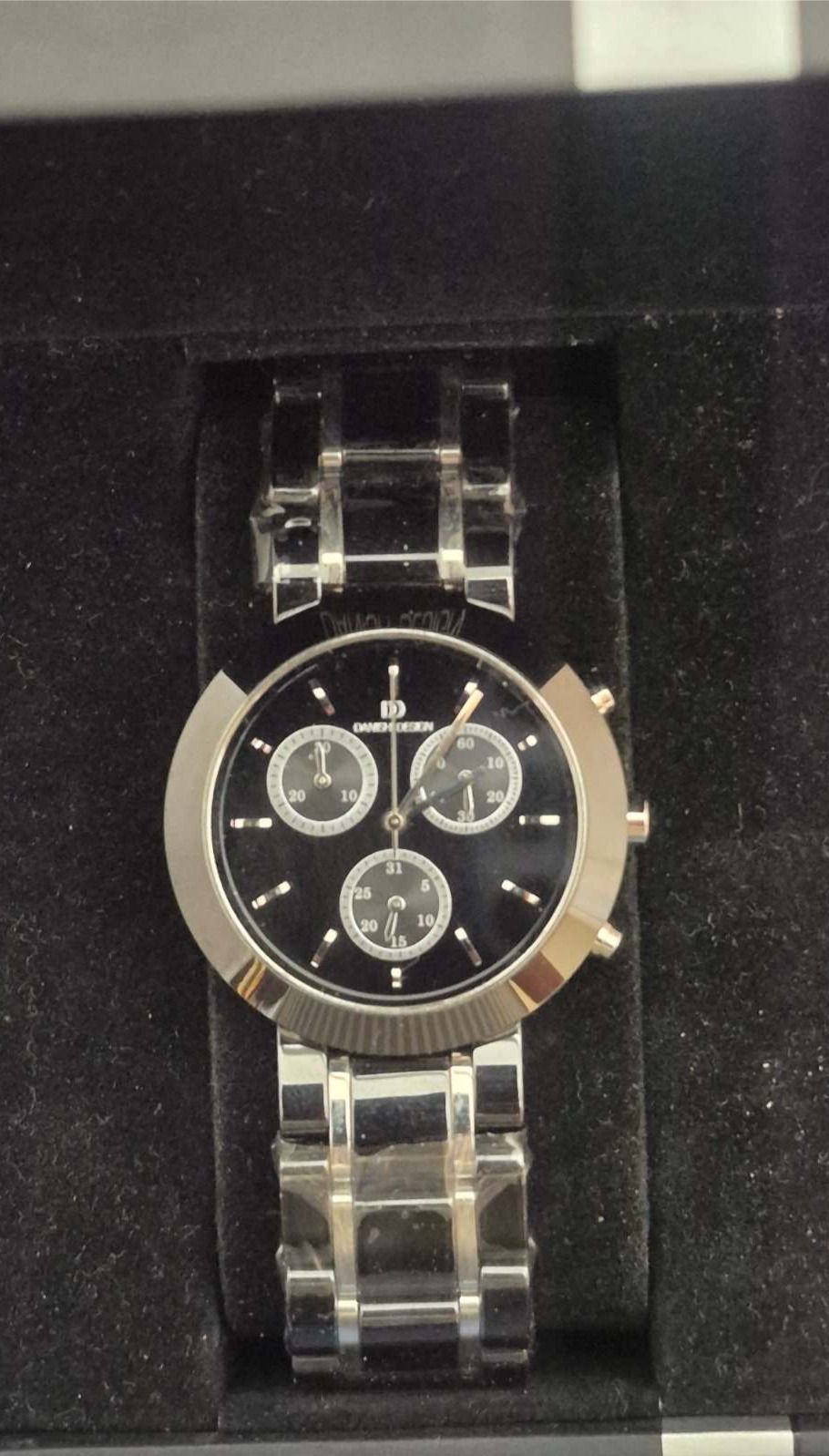 Danish Design IV63Q860 Chronograph Keramik Stahl Herrenuhr schwarz OVP
