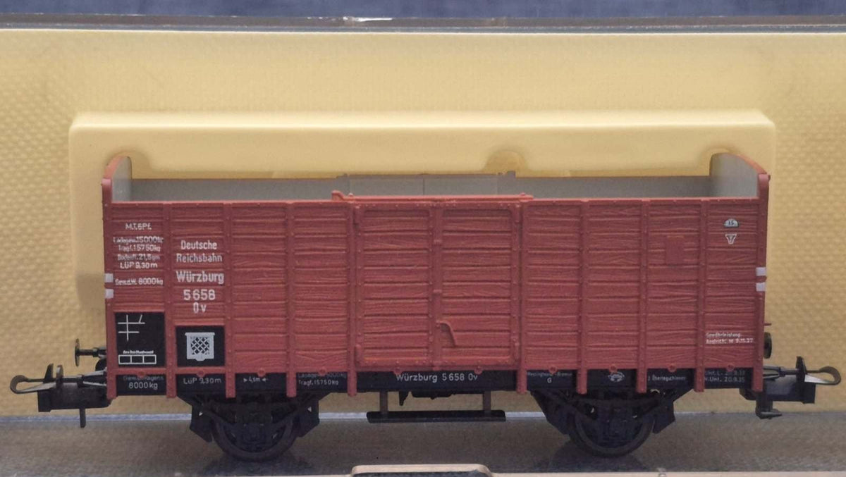 Trix HO International 52 3602 51 Güterwagen Deutsche Reichsbahn Würzburg OVP