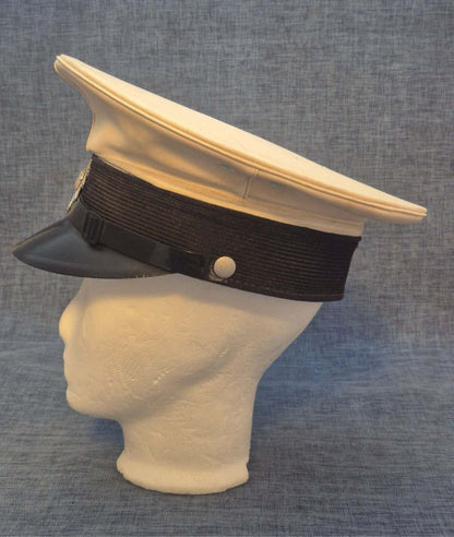 Orig. Polizei Schirmmütze Hamburg 1955 Uniform Dienstmütze Nordloh Mid Century