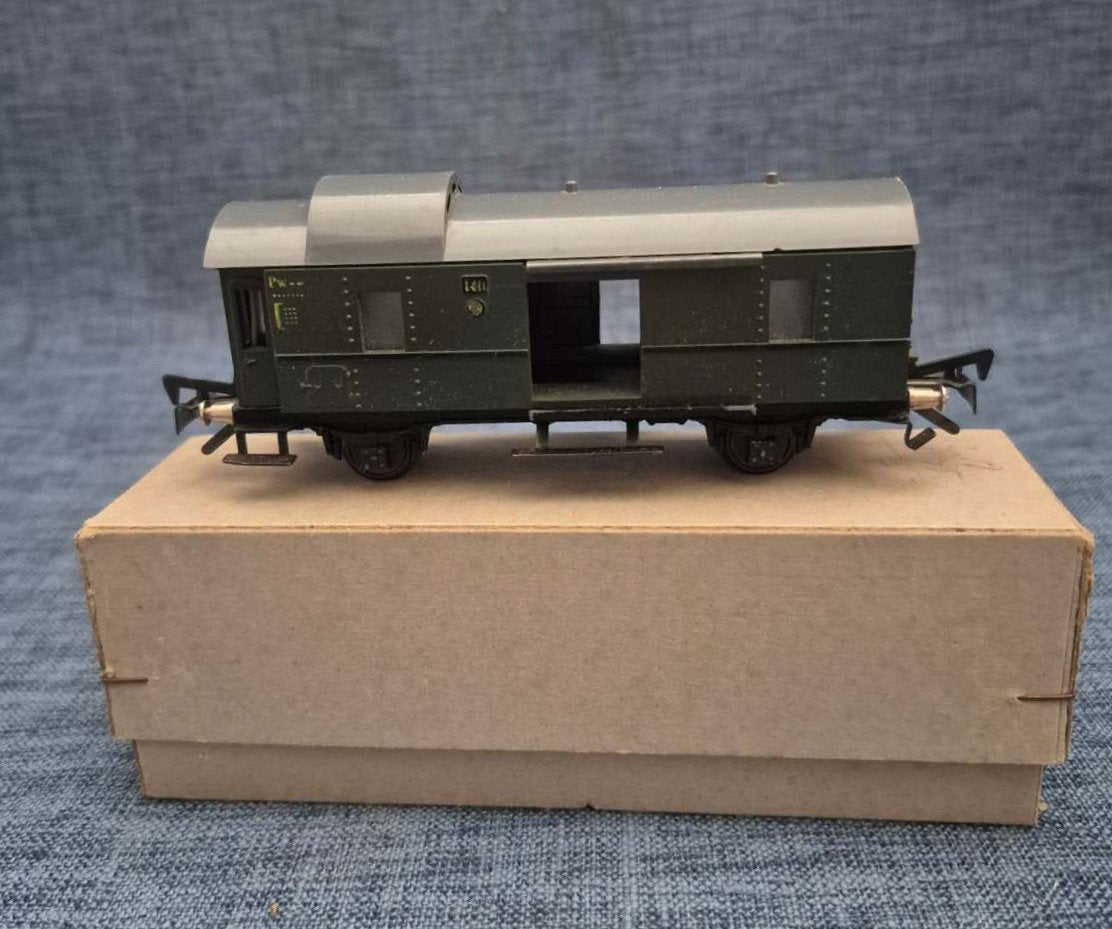Fleischmann Spur 0 Gepäckwagen 1St.1405 West Germany OVP 1950er Modelleisenbahn