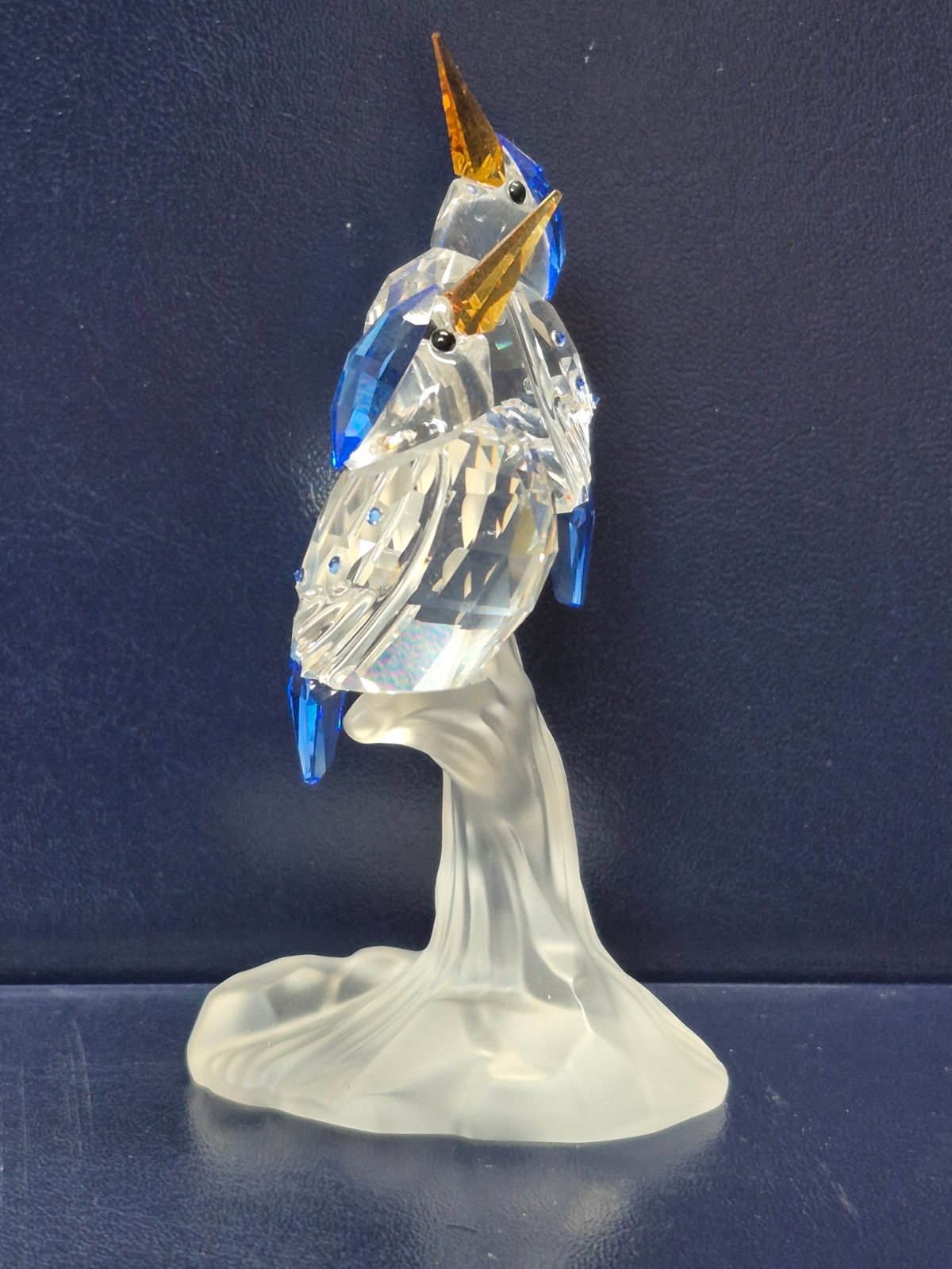 Swarovski 623323 - Eisvögel - Kristallglasfiguren - Sammlerstück - ca 10,4 cm