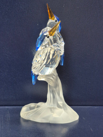 Swarovski 623323 - Eisvögel - Kristallglasfiguren - Sammlerstück - ca 10,4 cm
