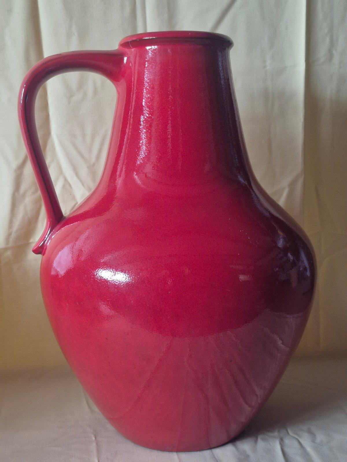 Bodenvase - XXL Vase - Bay-Keramik rot 313/50 Germany West Germany 60/70er