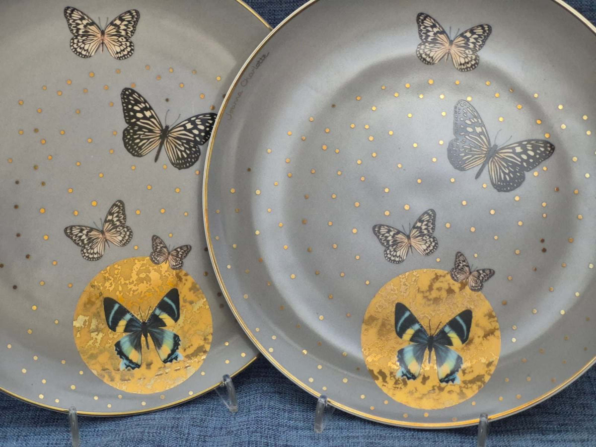 Goebel Artis Orbis Joanna Charlotte Butterflies Porzellan 2 Teller,  22,4 cm