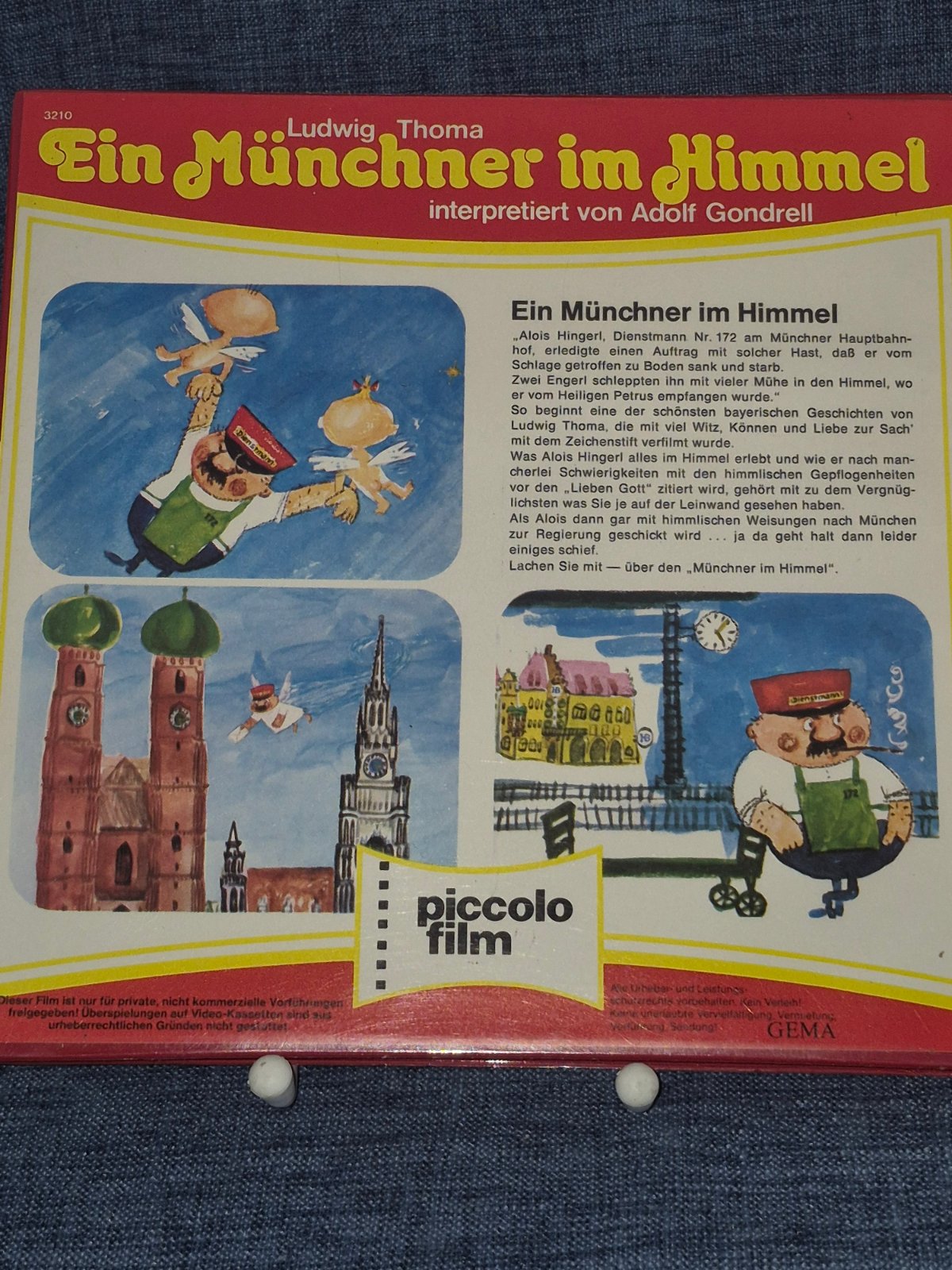 Super 8 Film Ein Münchner im Himmel Ludwig Thoma piccolo film color Magnetton