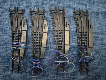 Arnold Spur N 4x Linksweiche elektrisch mit Antrieb Modellbahn Gleise Set OVP