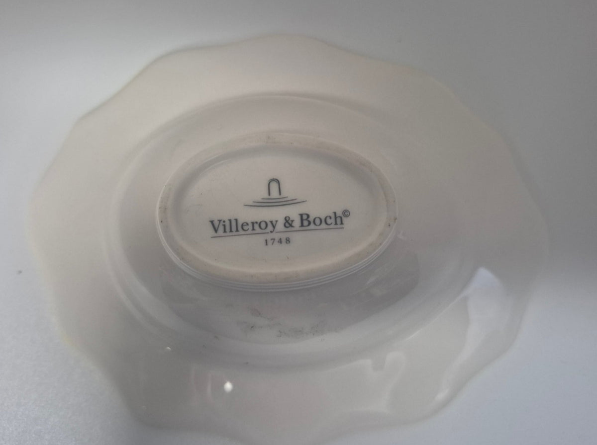 Villeroy & Boch kleine ovale Porzellanschale Konfektschale - Reliefrand -