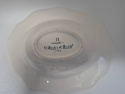 Villeroy & Boch kleine ovale Porzellanschale Konfektschale - Reliefrand -