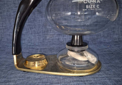 CONA Size C Siphon Vakuum Kaffeemaschine Glas Messing Vintage West Germany