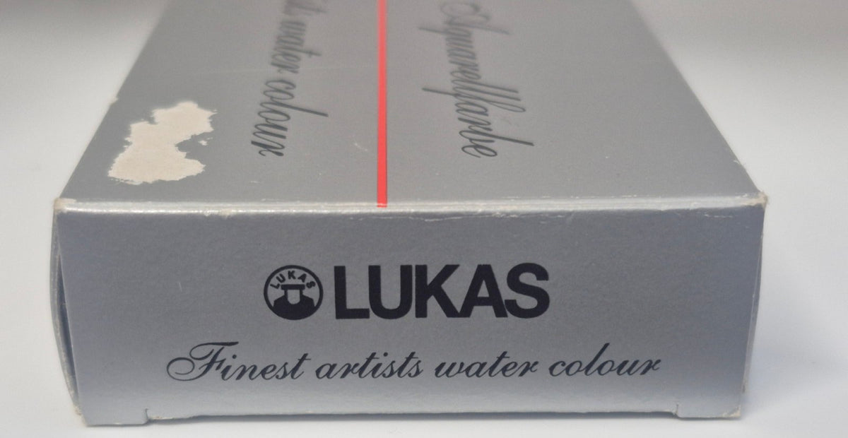 LUKAS Feuchte Künstler-Aquarellfarbe Set 12 Näpfchen Nr. 6721 Metallkasten OVP