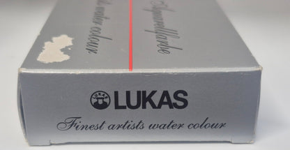 LUKAS Feuchte Künstler-Aquarellfarbe Set 12 Näpfchen Nr. 6721 Metallkasten OVP