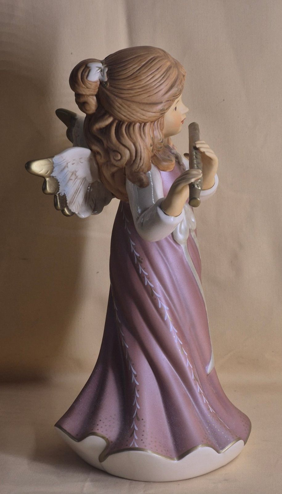 Goebel Schutzengel Engel Figur mit Flöte Porzellan lila Nr. 41 512 Sammler