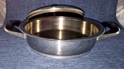 AMC Edelstahl Kochtopf mit Deckel 8072 Thermocontrol Topf gebraucht