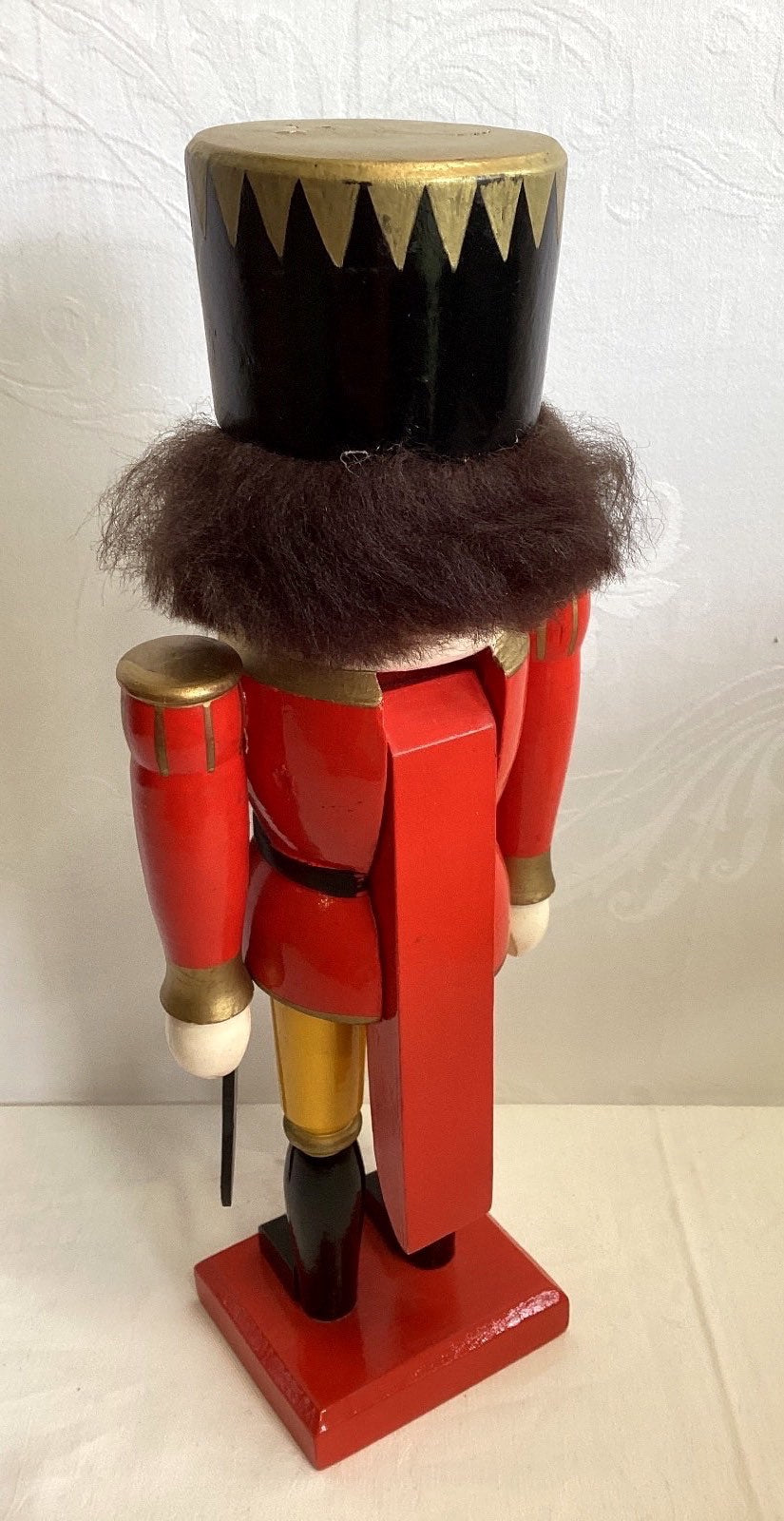 Nussknacker Holz Soldat König rot gold Weihnachten Dekofigur