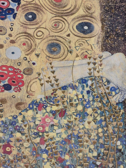 Gustav Klimt Der Kuss gerahmter Kunstdruck Poster Jugendstil schwarz Rahmen