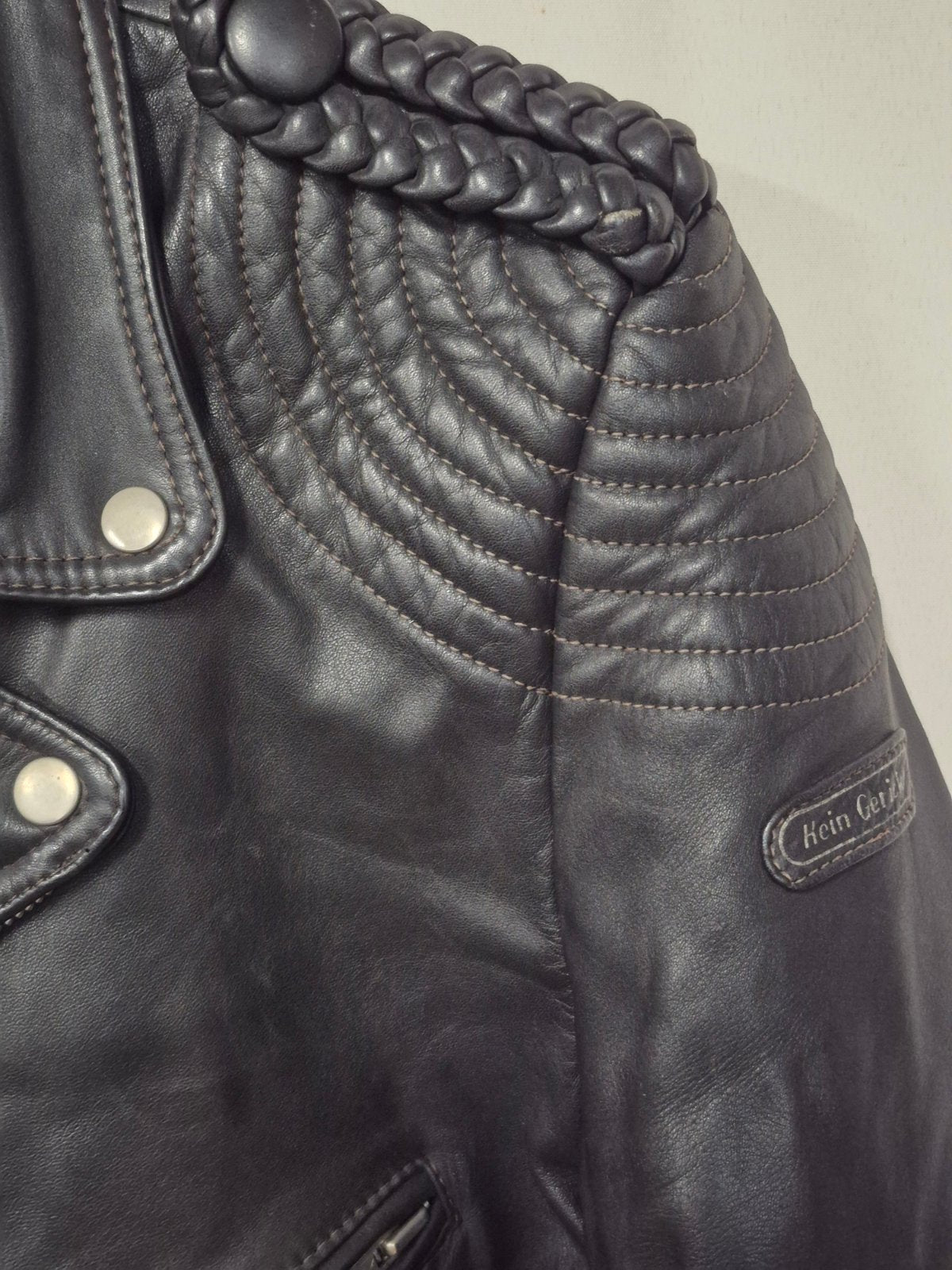 Hein Gericke - Lederjacke - Bikerjacke - Echt Leder - schwarz - Gr. 56