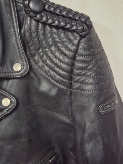 Hein Gericke - Lederjacke - Bikerjacke - Echt Leder - schwarz - Gr. 56