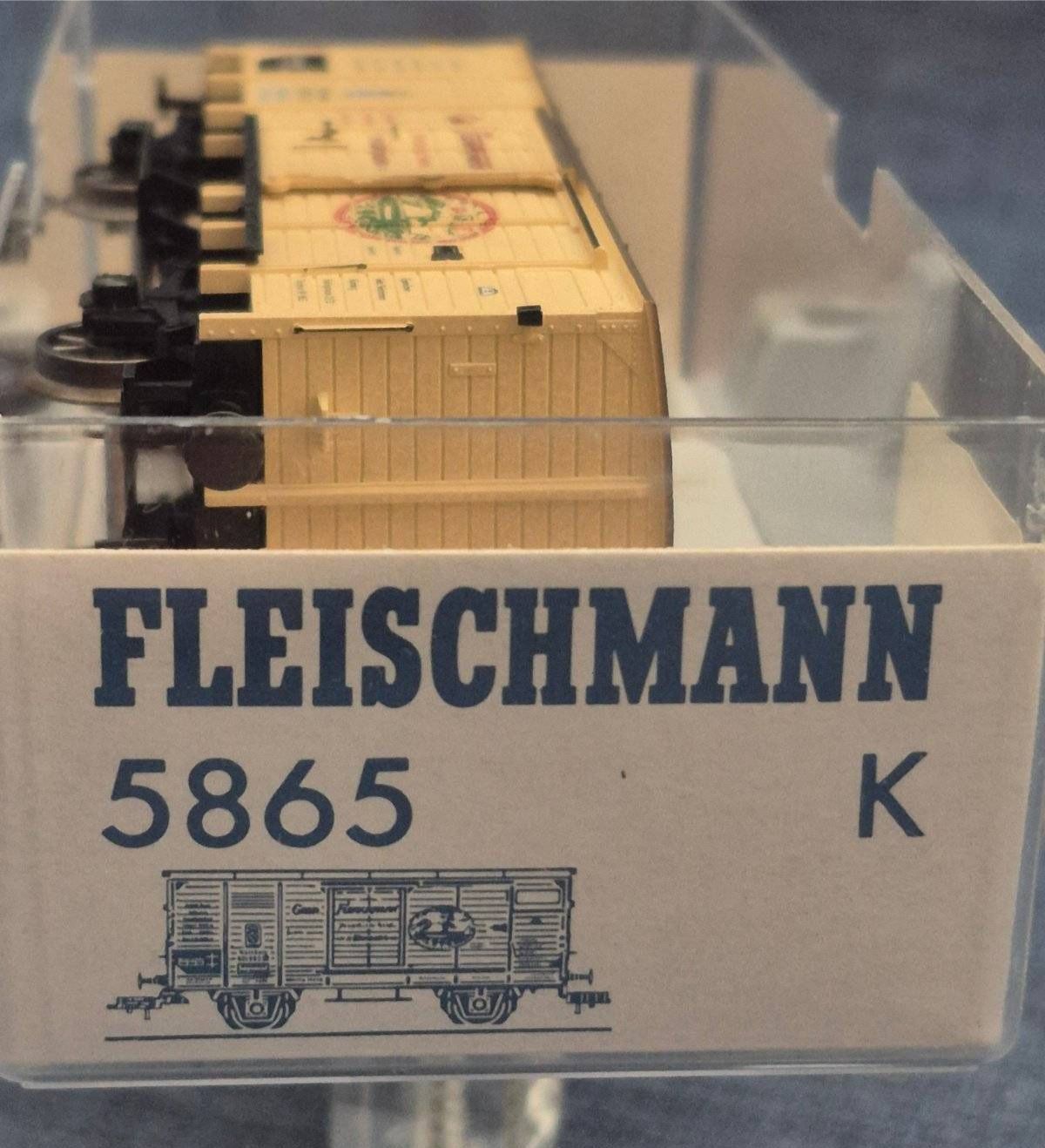 Fleischmann H0 5865 K Güterwagen Gebr. Fleischmann Nürnberg OVP 1:87 Spur0