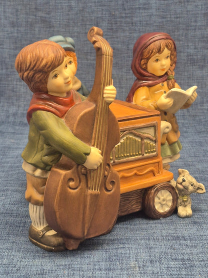 Goebel Weihnacht Stadtmusikanten Figurengruppe Spieluhr We wish you a Merry Chri