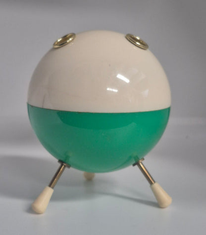 Kugel auf drei Beinen - Stift-/ Zigaretten-/Kerzenhalter - Kunststoff -Space Age