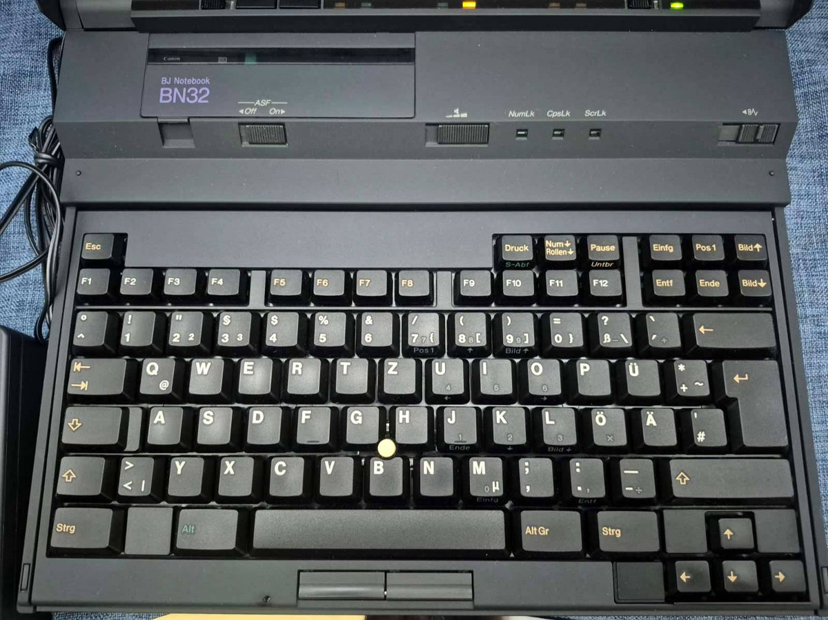 Canon BJ Notebook BN32P  Laptop 486 integrierter Drucker MS-DOS Windows3 Vintage