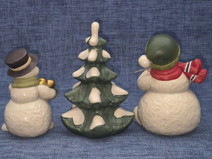 Goebel Schneemann Figuren Set 3-tlg Keramik Weihnachten  Mein Herzchen