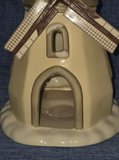 Goebel Weihnacht Keramik Windmühle Teelichthalter Weihnachten Deko 24 cm