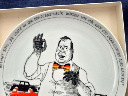 Rosenthal Teller-Satire Ernst Maria Lang Helmut Kohl limitiert 5000 Exemplare