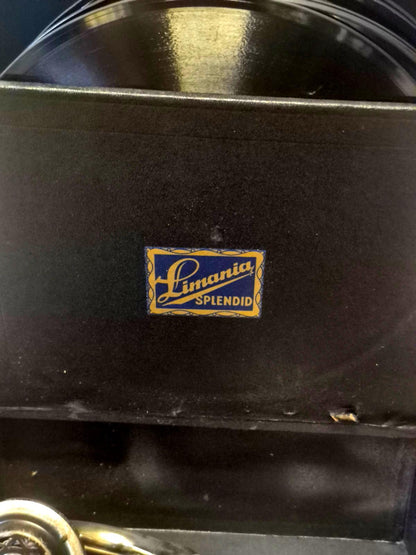 Limania Splendid Koffergrammophon ca 1920 + Schellackplatten Konvolut Bastler