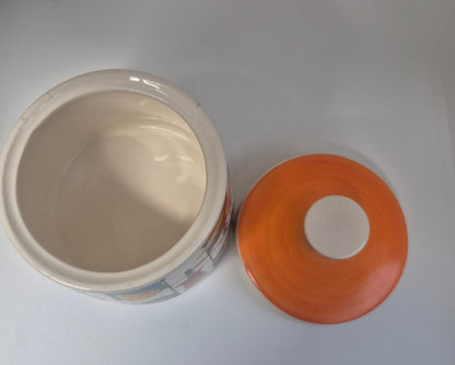 W. Goebel Zuckerdose Porzellan Vintage 50/60er Früchte Dekor W. Germany