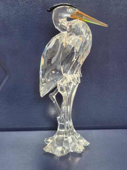 Swarovski 221627 - Fischreiher - Kristallglas - 15 cm - Vitrinenstück