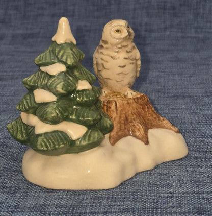 Goebel Porzellan Figur Eule "Wächter des Winterwaldes" Schnee Winter Sammler