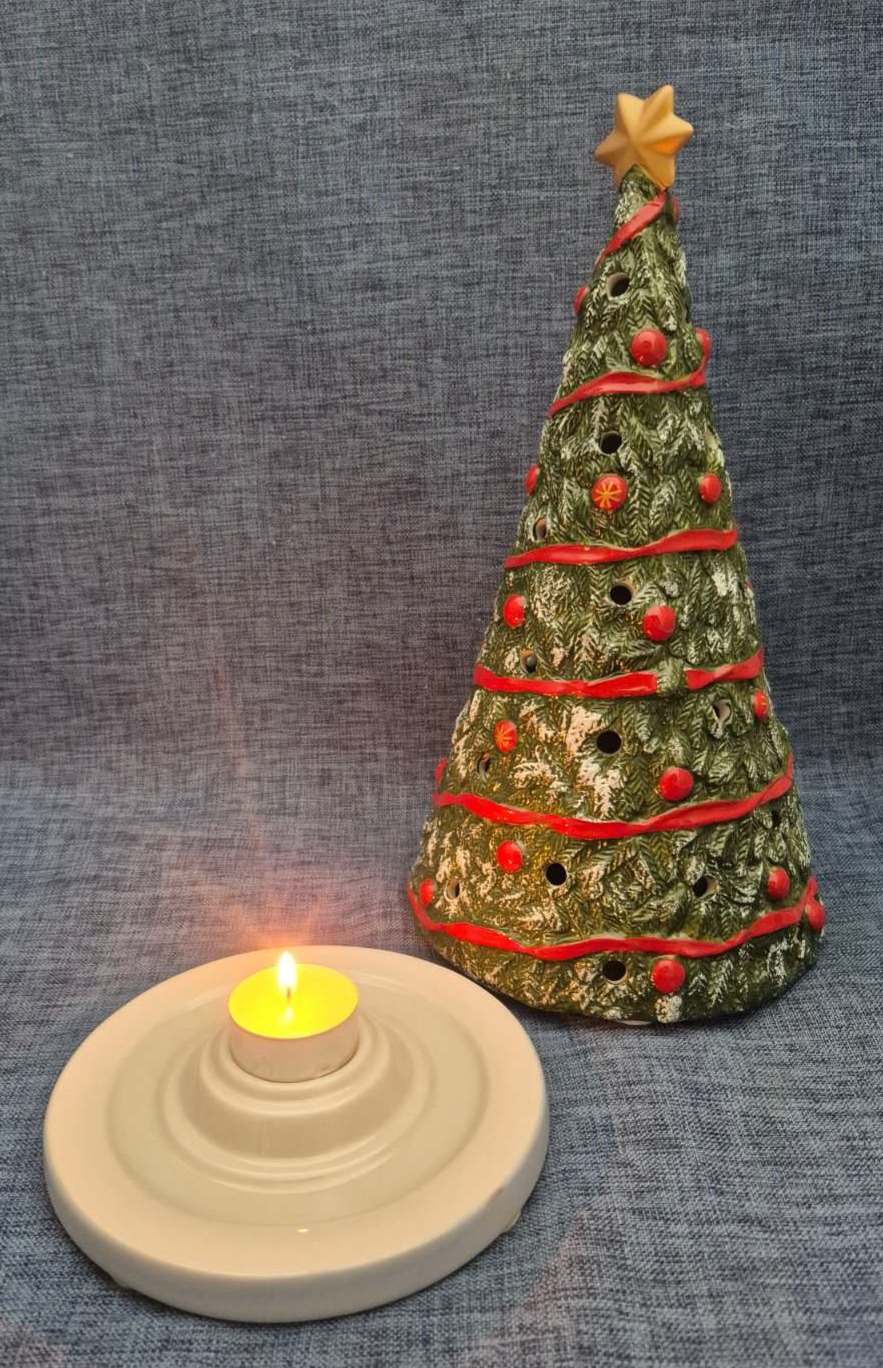 Villeroy & Boch Keramik Weihnachtsbaum Teelichthalter Windlicht Advent Deko