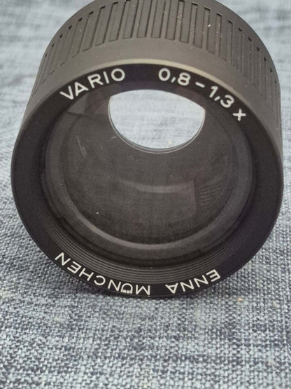Enna München Vario 0,8-1,3x Projektionsvorsatz Zoom Objektiv Vintage