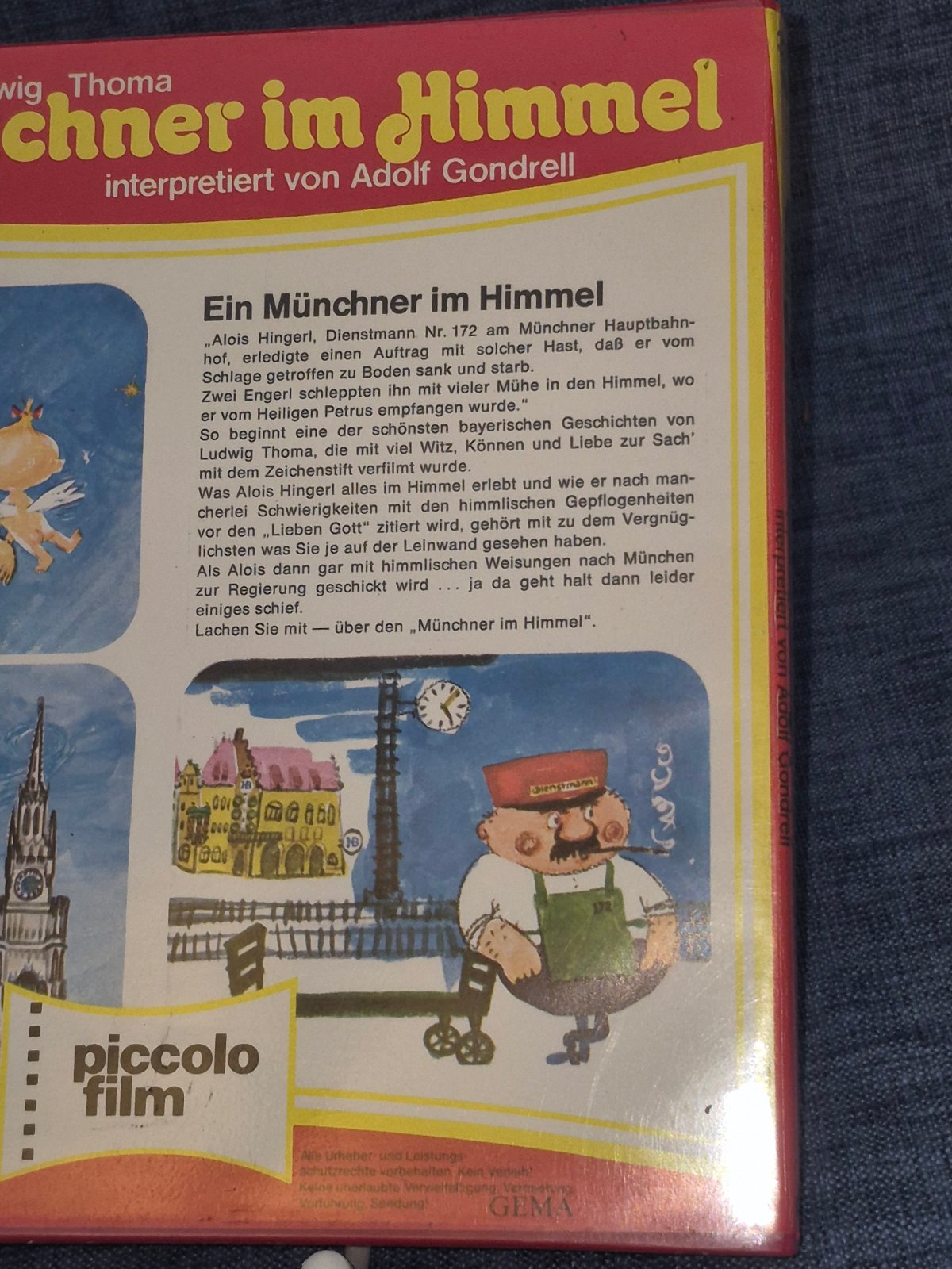 Super 8 Film Ein Münchner im Himmel Ludwig Thoma piccolo film color Magnetton