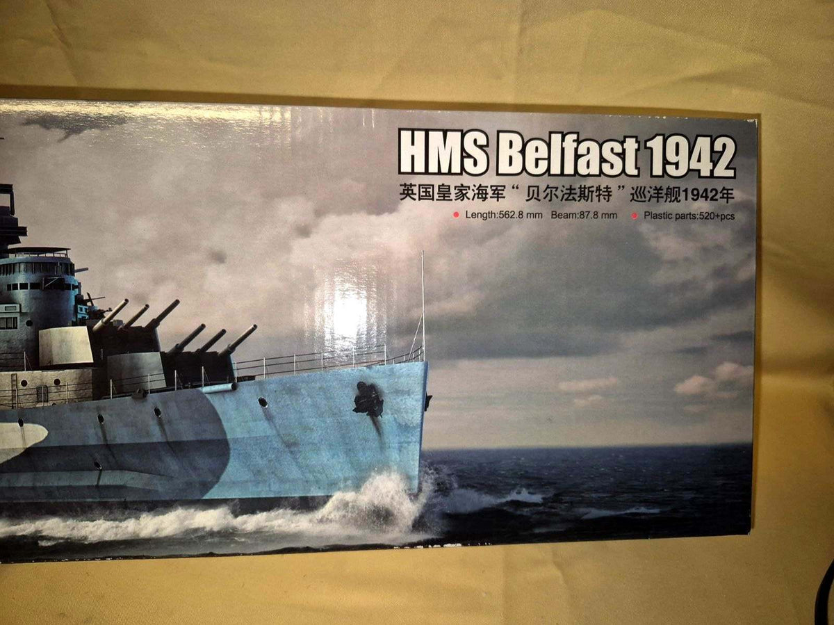 Trumpeter 1/350 HMS Belfast 1942 Modellbausatz 520+ Teile Kreuzer OVP