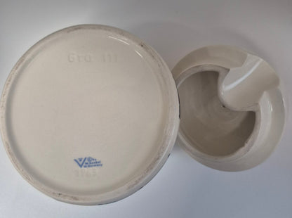 W. Goebel Zuckerdose Porzellan Vintage 50/60er Früchte Dekor W. Germany