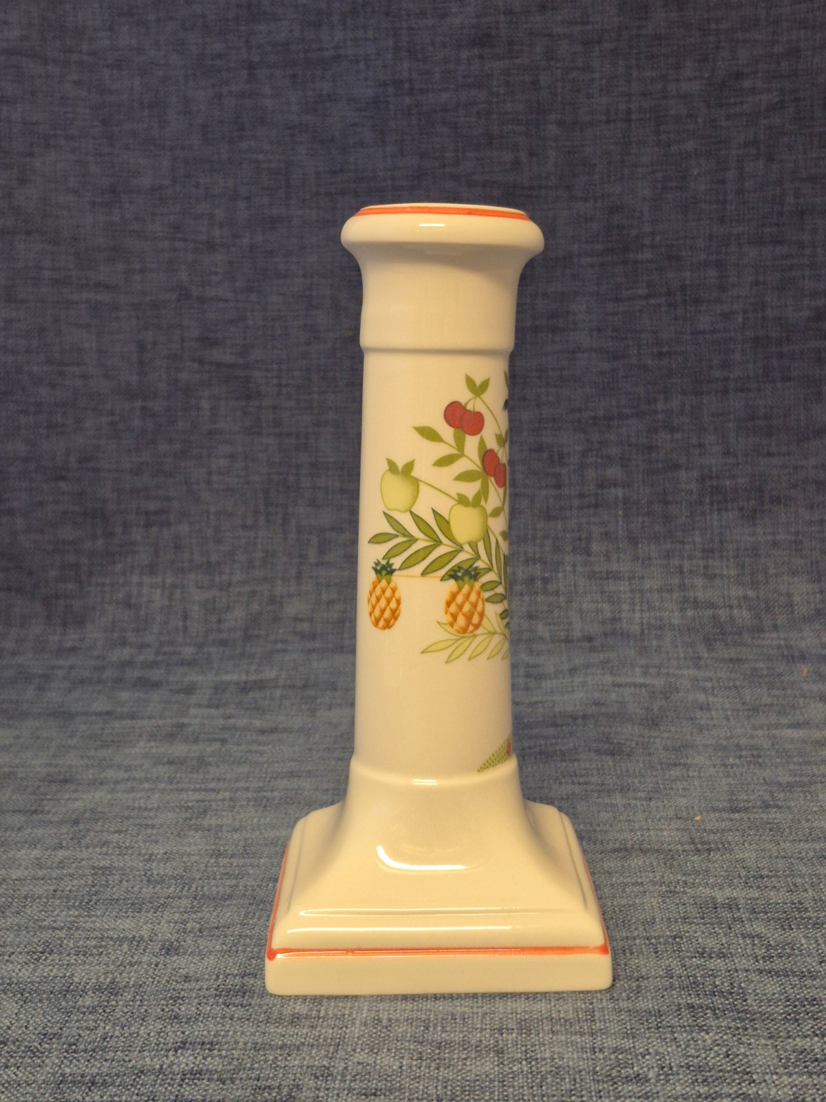 Villeroy & Boch Porzellan Kerzenhalter  Früchte-Dekor Made in Germany Vintage