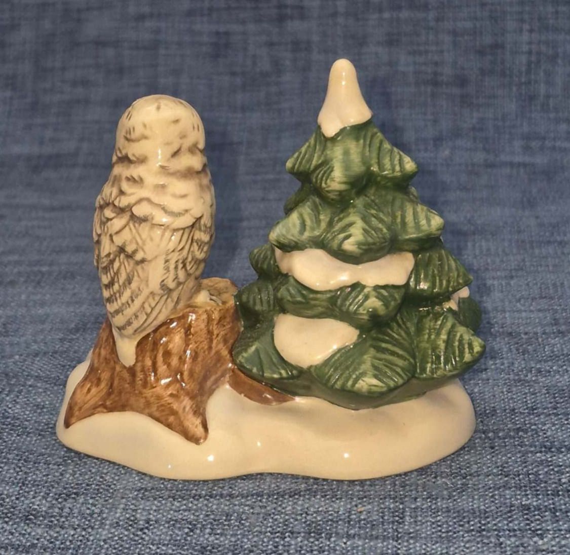 Goebel Porzellan Figur Eule "Wächter des Winterwaldes" Schnee Winter Sammler