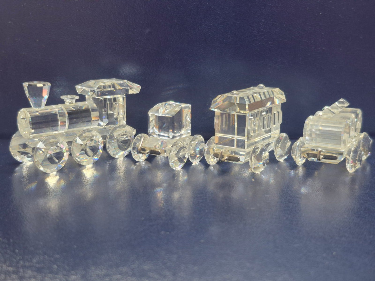 Swarovski 015145 - Eisenbahn Zug Set 4-teilig Kristallglas - Sammlerfigur