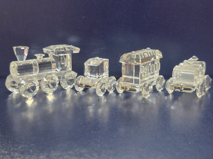 Swarovski 015145 - Eisenbahn Zug Set 4-teilig Kristallglas - Sammlerfigur