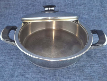 AMC Edelstahl Kochtopf mit Deckel 8072 Thermocontrol Topf gebraucht