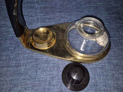 CONA Size C Siphon Vakuum Kaffeemaschine Glas Messing Vintage West Germany